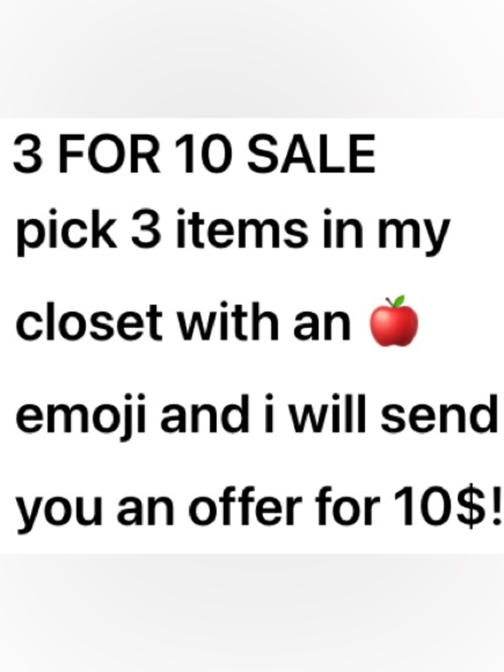 BIG CLOSET SALE!